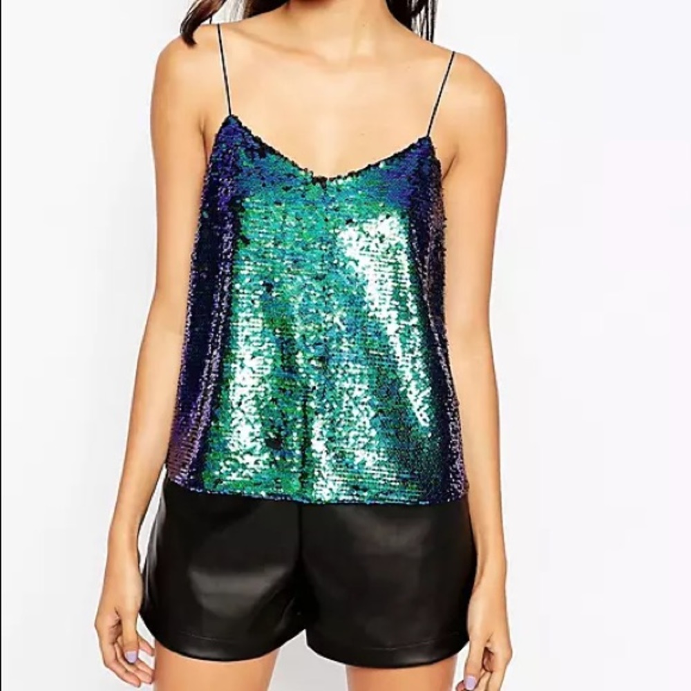 ASOS Iridescent Sequin Cami